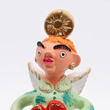 Figurine Saint François terre cuite I Julia Cota I Artiste portugaise Anjo 25cm - Prazeres Côta