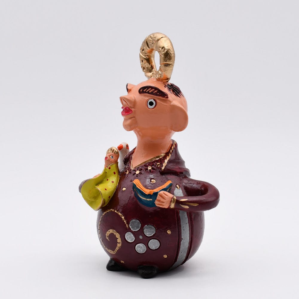 Figurine Saint François terre cuite I Julia Cota I Artiste portugaise São Antonio 15cm - Prazeres Côta