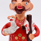 Figurine Saint François terre cuite I Julia Cota I Artiste portugaise São João 20cm - Prazeres Côta