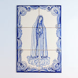 Fresque d'azulejos d'anges chérubins Fresque d'azulejos "Nossa Senhora de Fatima"