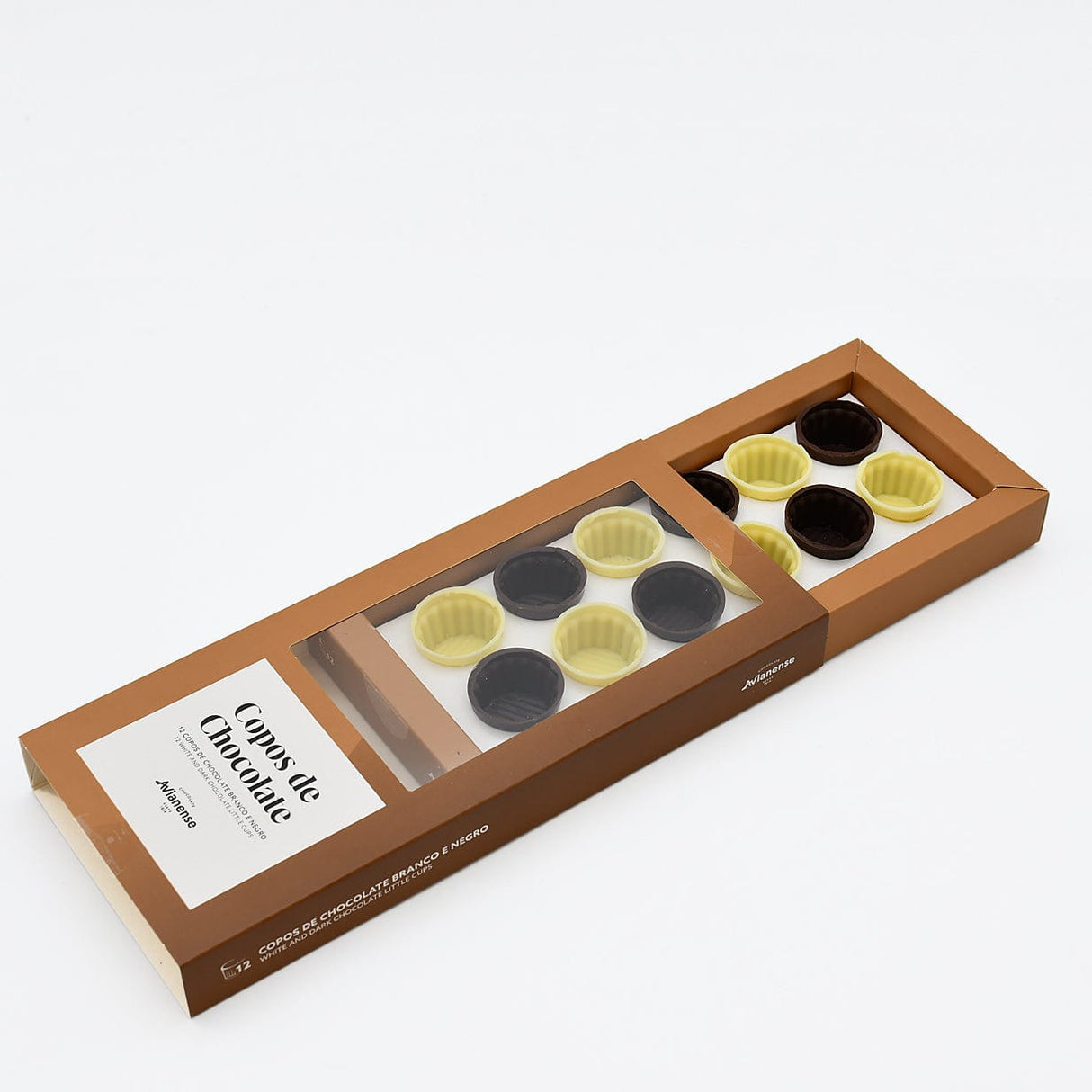Gobelets en chocolat pour ginja (x12) – Dégustation portugaise Gobelets en chocolat