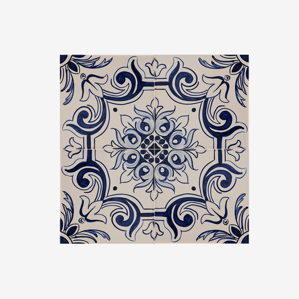 Grand bol en céramique aux motifs azulejos version 3 Grand bol "Brasão" - 16cm