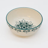 Grand bol en céramique aux motifs azulejos verts Grand bol en céramique "Brasão" 16cm - Vert