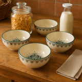 Grand bol en céramique aux motifs azulejos verts Grand bol en céramique "Brasão" 16cm - Vert