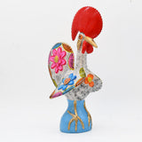 Grand Coq du Portugal blanc en terre cuite Prazeres Cota Coq de Barcelos 40cm blanc - Prazeres Côta