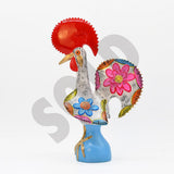 Grand Coq du Portugal blanc en terre cuite Prazeres Cota Coq de Barcelos 40cm blanc - Prazeres Côta