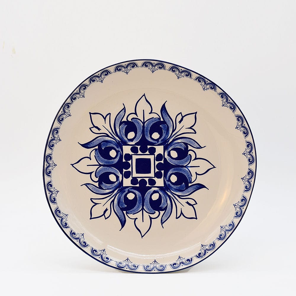 Grande assiette en céramique motifs azulejos version 1 Assiette en céramique "Brasão" - 27cm