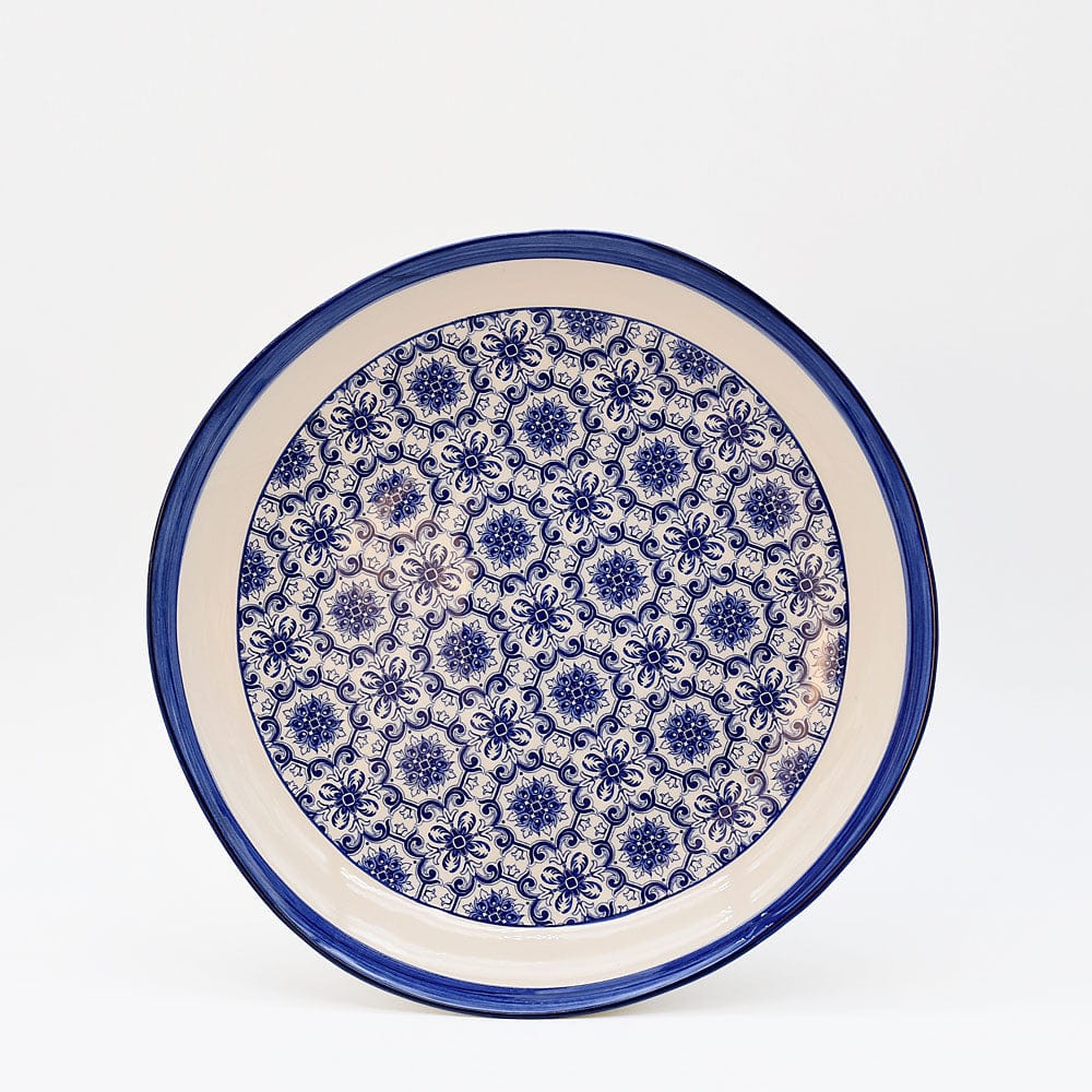 Grande assiette en céramique motifs azulejos version 3 Assiette en céramique "Padrão" - 27cm