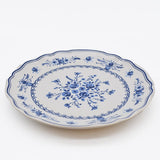 Grande assiette en grès en forme de feuille de chou Assiette en grès "Vila" 21cm - Blanc