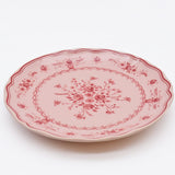 Grande assiette en grès en forme de feuille de chou Assiette en grès "Vila" 21cm - Rose