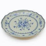 Grande assiette en grès en forme de feuille de chou Assiette en grès "Vila" 21cm - Vert