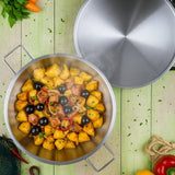 Grande cataplana portugaise en inox 12 couverts Cataplana en inox 10/12 couverts