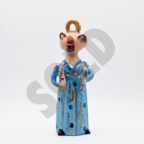 Grande figurine de Saint Pierre en terre cuite par Julia cota São Pedro 35cm - Jùlia Côta