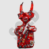 Grande figurine du Diable en terre cuite par Julia Cota Diabo com cigarro 40 cm - Júlia Côta