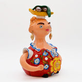 Grande figurine en terre cuite I Ar naïf du Portugal Boneca Barriguda 25 cm - Prazeres Côta