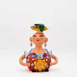 Grande figurine en terre cuite I Ar naïf du Portugal Boneca Barriguda 25 cm - Prazeres Côta