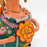 Grande figurine en terre cuite I Ar naïf du Portugal Boneca Barriguda 40cm - Prazeres Côta
