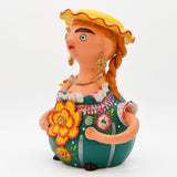 Grande figurine en terre cuite I Ar naïf du Portugal Boneca Barriguda 40cm - Prazeres Côta