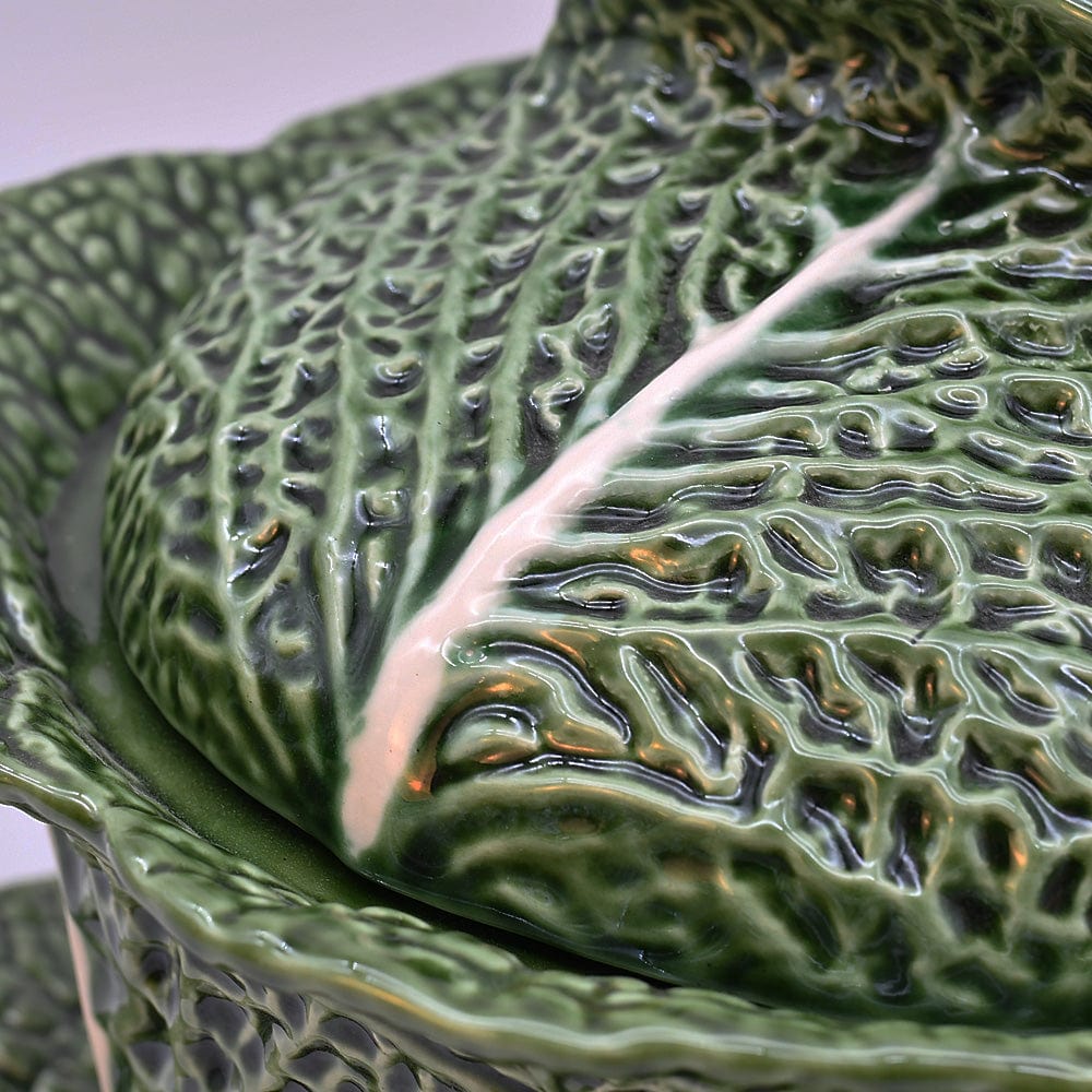Green Cabbage-shaped soup tureen I Portuguese tableware – Luisa Paixao