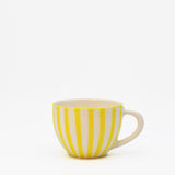 Grande tasse en porcelaine portugaise I Vente en ligne Grande tasse "Costa Nova Mar" - Jaune