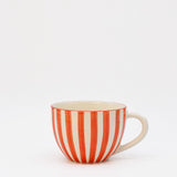 Grande tasse en porcelaine portugaise I Vente en ligne Grande tasse "Costa Nova Mar" - Rouge