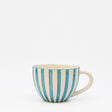 Grande tasse en porcelaine portugaise I Vente en ligne Grande tasse "Costa Nova Mar" - Turquoise