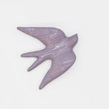 Hirondelle murale en céramique de couleur parme du Portugal Hirondelle en céramique - Parme