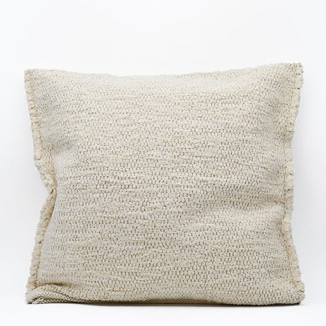 Housse de coussin blanc cassé de grandes dimensions Housse de coussin artisanale 60x60 - Blanc cassé