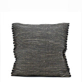 Housse de coussin en coton I Textile portugais Housse de coussin en coton 40x40cm - Noire