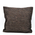 Housse de coussin marron de grandes dimensions Housse de coussin artisanale 60x60 - Marron