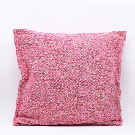 Housse de coussin rose de grandes dimensions Housse de coussin artisanale 60x60 - Rose