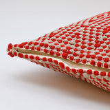 Housse de coussin rouge en fibres recyclées écoresponsable Housse de coussin en fibres recyclées - Rouge