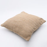 Housse de coussin "Tapete de Trapo" bleu ciel Housse de coussin "Chevrons" 50x50cm - Camel