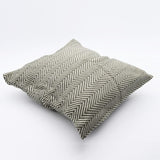 Housse de coussin "Tapete de Trapo" bleu ciel Housse de coussin "Chevrons" 50x50cm - Vert