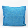 Housse de coussin turquoise de grandes dimensions Housse de coussin artisanale 60x60 - Turquoise