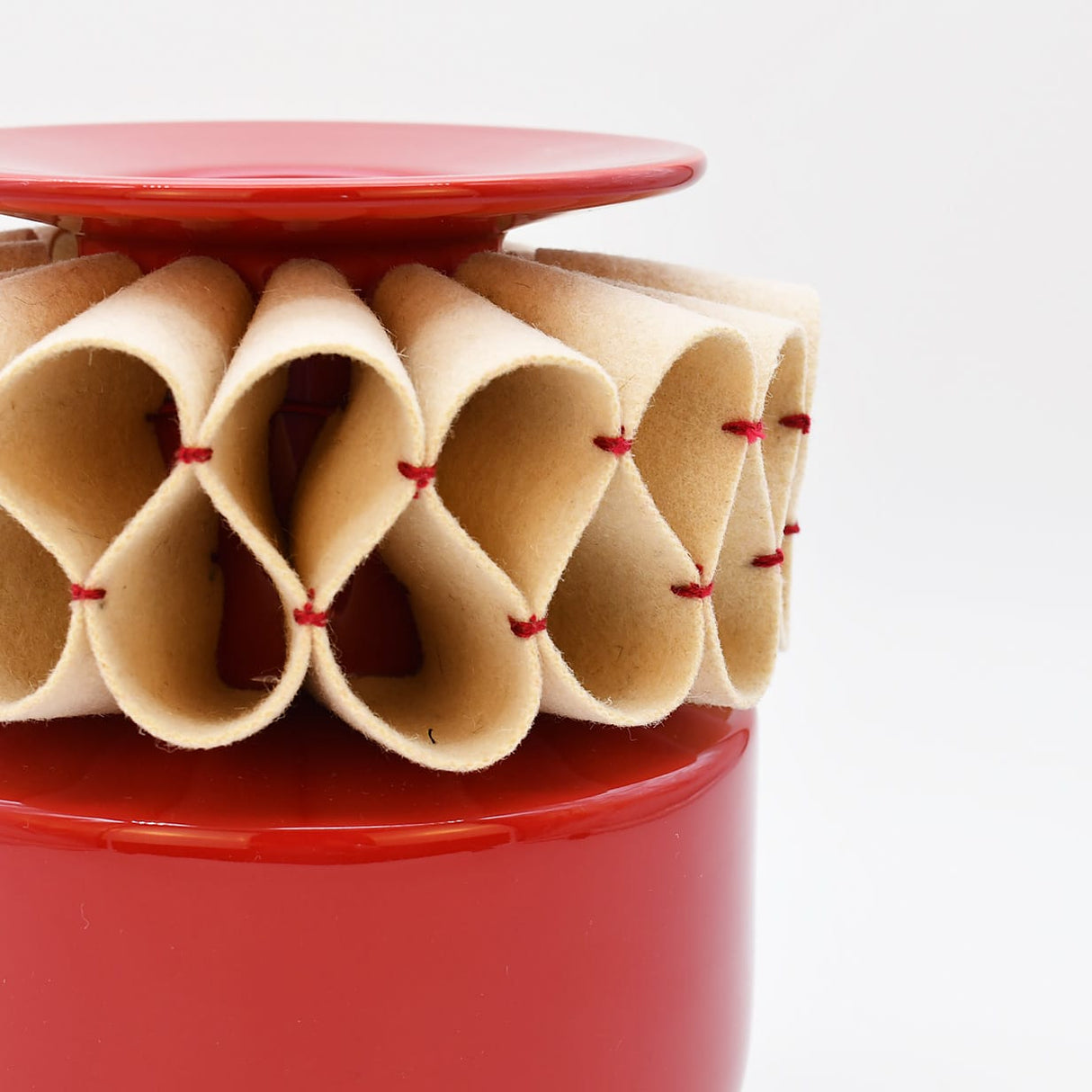 Jarra de Rufos – Jarre artisanale portugaise en faïence rouge Vase en céramique "A Jarra de Rufos" - Rouge