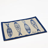 Lot de 2 Set de table sardinhas en tissu Set de table "Sardinhas"- Lot de 2