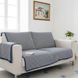 Maxi Plaid en coton Bleu Mezinas d'Aire Maxi Plaid en coton - Bleu