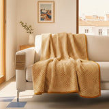 Maxi Plaid en coton Ochre Mezinas d'Aire Maxi Plaid en coton - Ochre