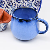 Mug en grès de la collection portugaise Amazonia Mug en grès "Amazonia" Bleu