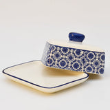 Mug portugais motifs azulejos Beurrier en céramique "Padrão"