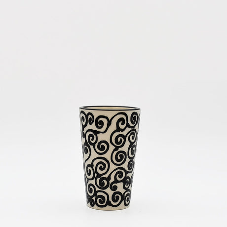 Mug Tourbillon noir & crème en céramique artisanale Mug “Redemoinho” - Noir