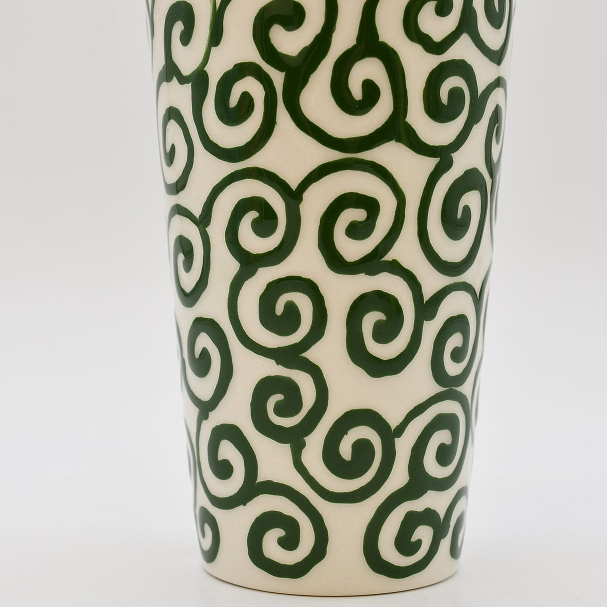 Mug Tourbillon vert & crème en céramique artisanale Mug “Redemoinho” - Vert