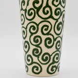 Mug Tourbillon vert & crème en céramique artisanale Mug “Redemoinho” - Vert