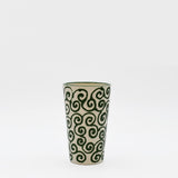 Mug Tourbillon vert & crème en céramique artisanale Mug “Redemoinho” - Vert