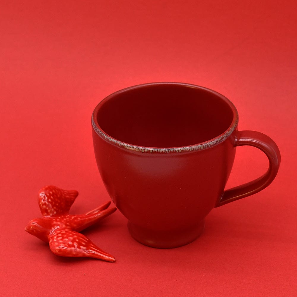 Mugs en grès du Portugal I Vente en ligne Mug en grés "Positano" - Rouge
