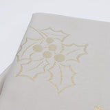 Nappe beige Festive Argentée – Élégance Portugaise & Entretien Facile Nappe en coton "Festas" - Beige