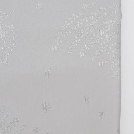 Nappe Blanche Festive Argentée – Élégance Portugaise & Entretien Facile Nappe en coton "Festas" - Blanche