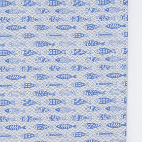 Nappe portugaise en coton motifs sardines bleues Nappe en coton "Sardinhas" - Bleu