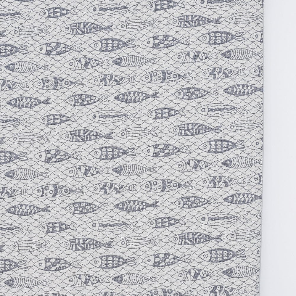 Nappe portugaise en coton motifs sardines grises Nappe en coton "Sardinhas" - Gris